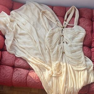 Isabel Marant Cream Dress with Gold Details